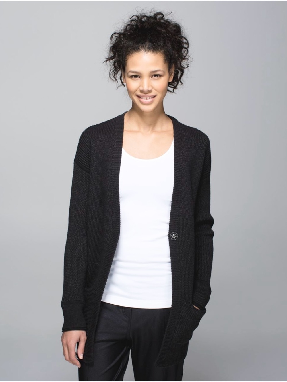 Lululemon - We Like to Cardi - Heathered Black/Gray